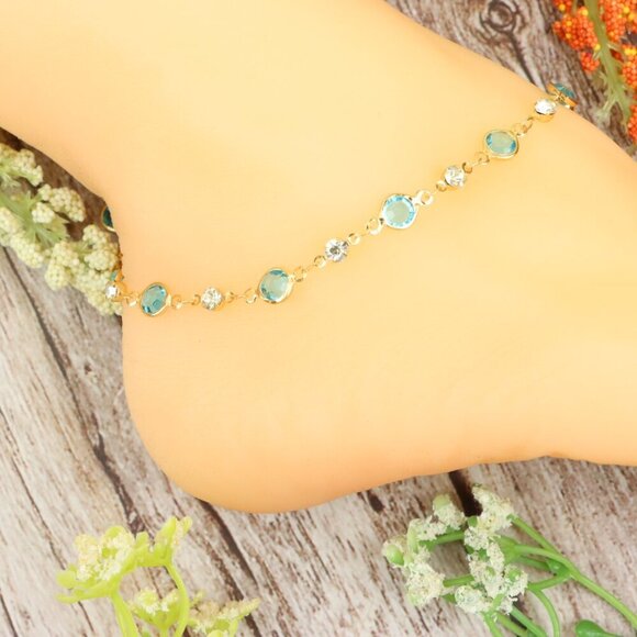 Dainty Anklet for Women – Elegant Everyday Jewelry & Perfect Gift | MLCRC1250 - Picture 4 of 10